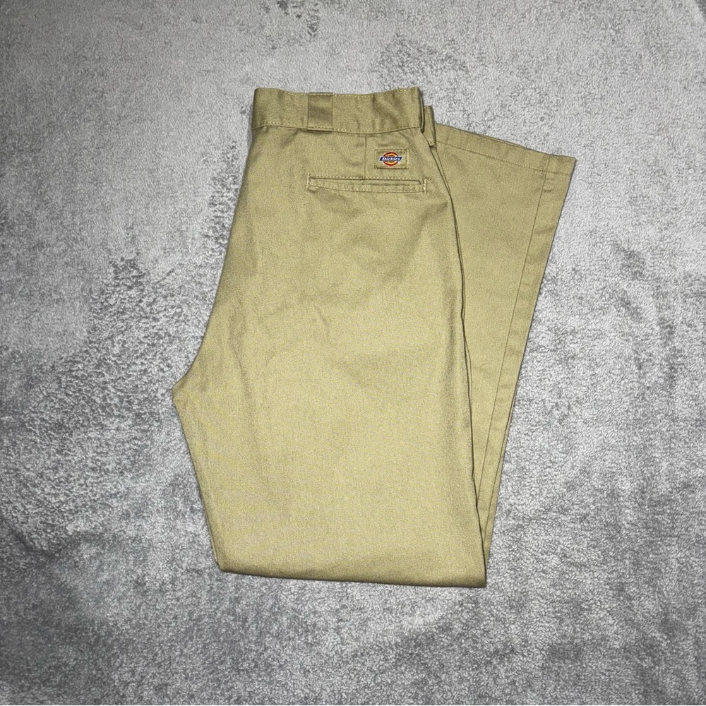 Dickies 874 Original Fit Khaki Work Pants Men’s Straight Leg Durable Chino 36x32